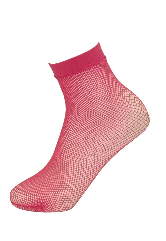 Trasparenze Idra Calzino - pink classic micro fishnet ankle socks