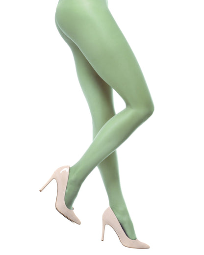 Trasparenze Oleandro 20 Denier Collant - Classic sheer transparent tights in sage green (giada)