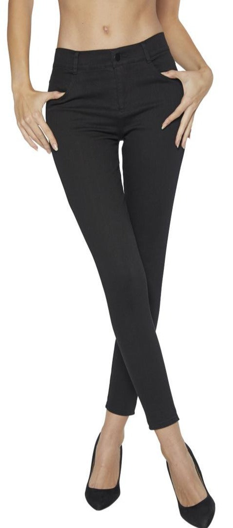 Ysabel Mora 70248 Black Denim Jeggings