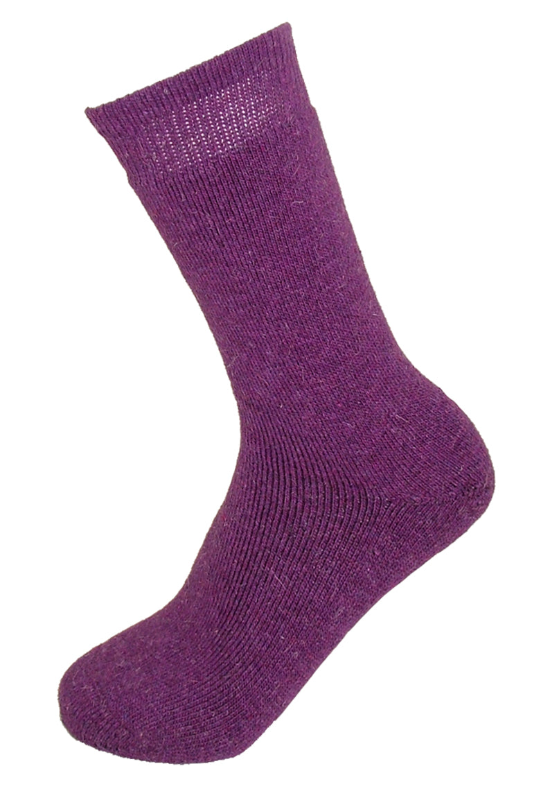 Ysabel Mora 12346 Angora Socks - warm wool mix thermal socks in purple