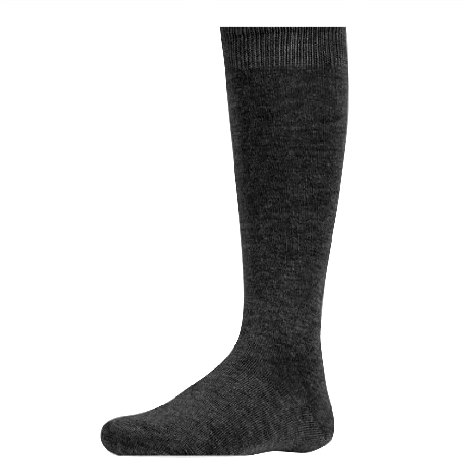 Ysabel Mora - 02815 dark grey knee-high cotton socks, perfect for older school kids