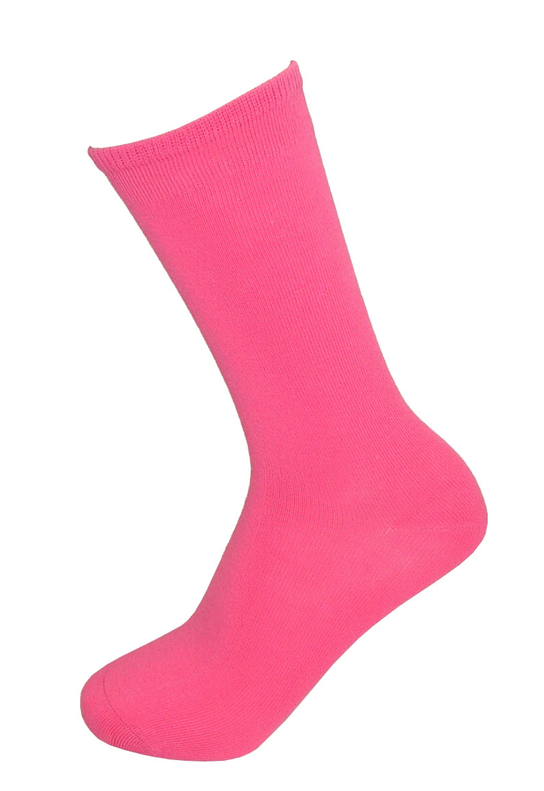 Ysabel Mora 12725 Basico Cotton Socks - cotton ankle socks in bright pink