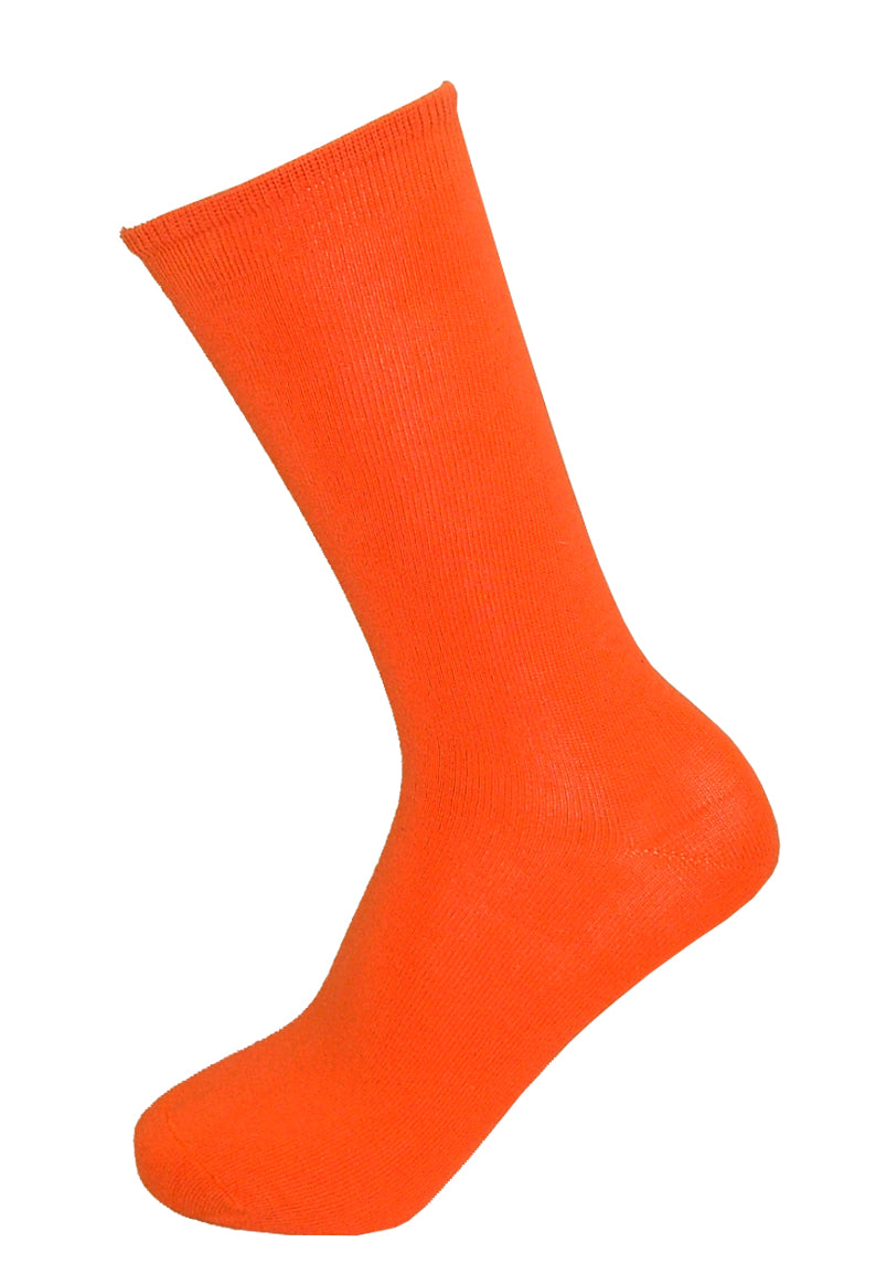 Ysabel Mora 12725 Basico Cotton Socks - cotton ankle socks in bright orange
