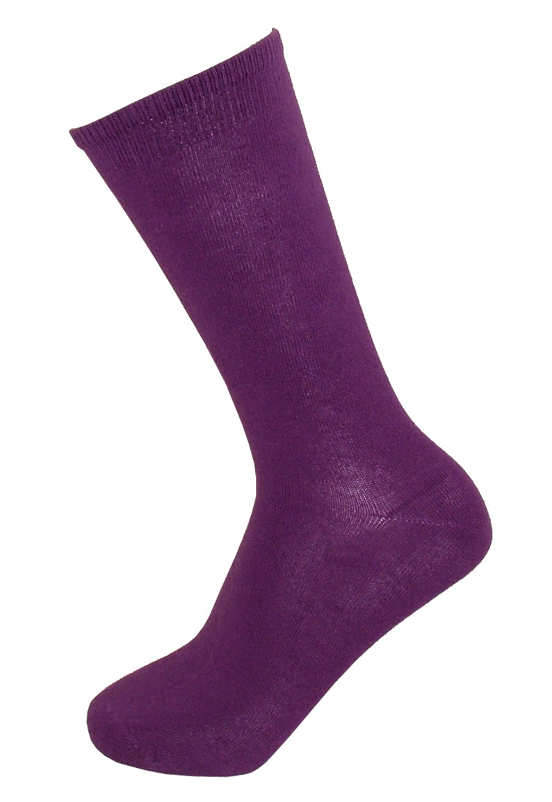 Ysabel Mora 12725 Basico Cotton Socks - cotton ankle socks in purple