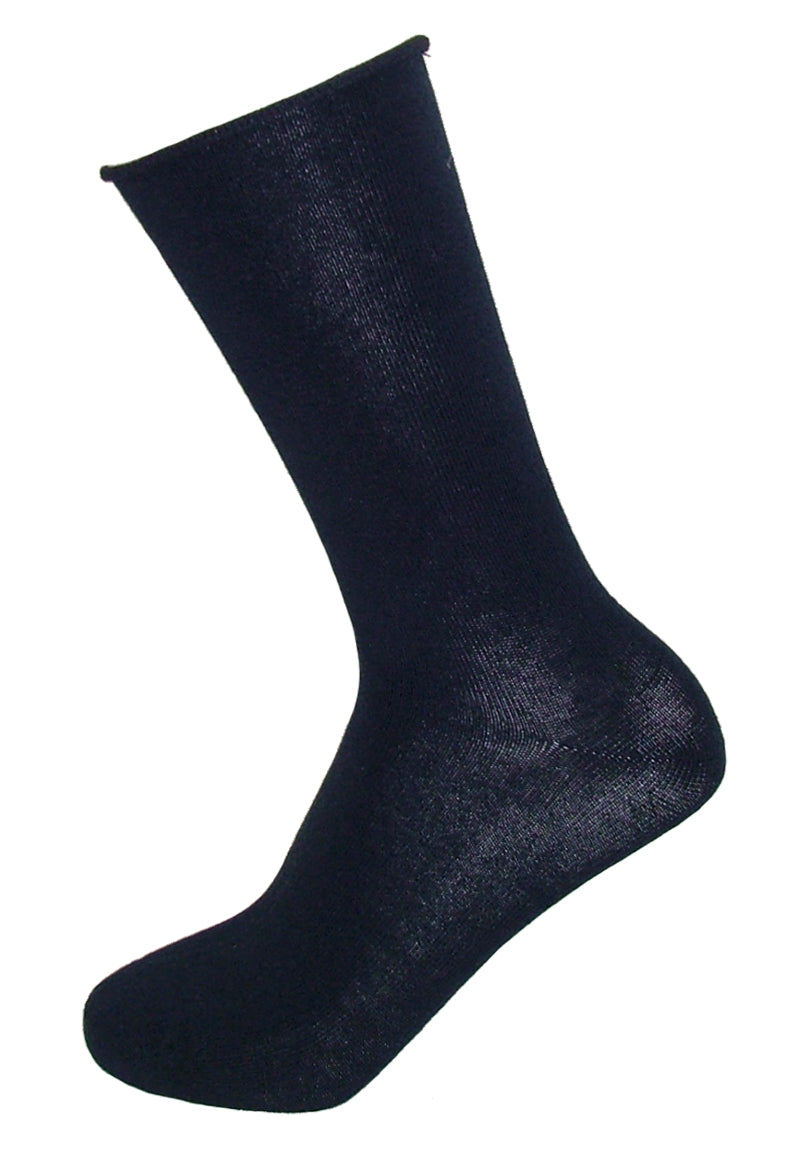 Ysabel Mora - 12726 Basico Sin Puno - no cuff cotton ankle socks in navy