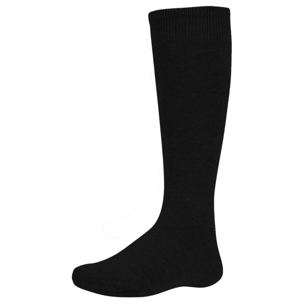 Ysabel Mora - 02815 black knee-high cotton socks, perfect for older school kids